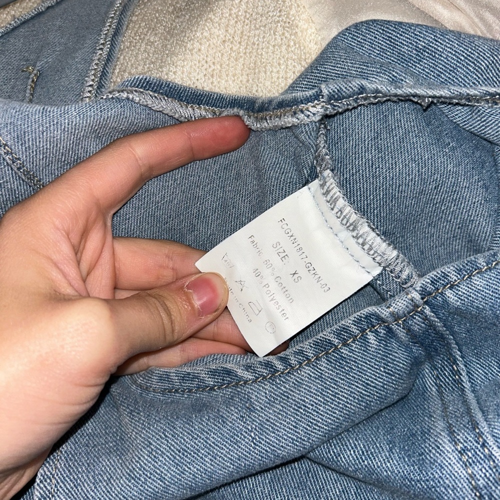 High roller denim short overalls - Picture 3 of 3